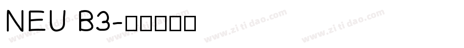 NEU B3字体转换
